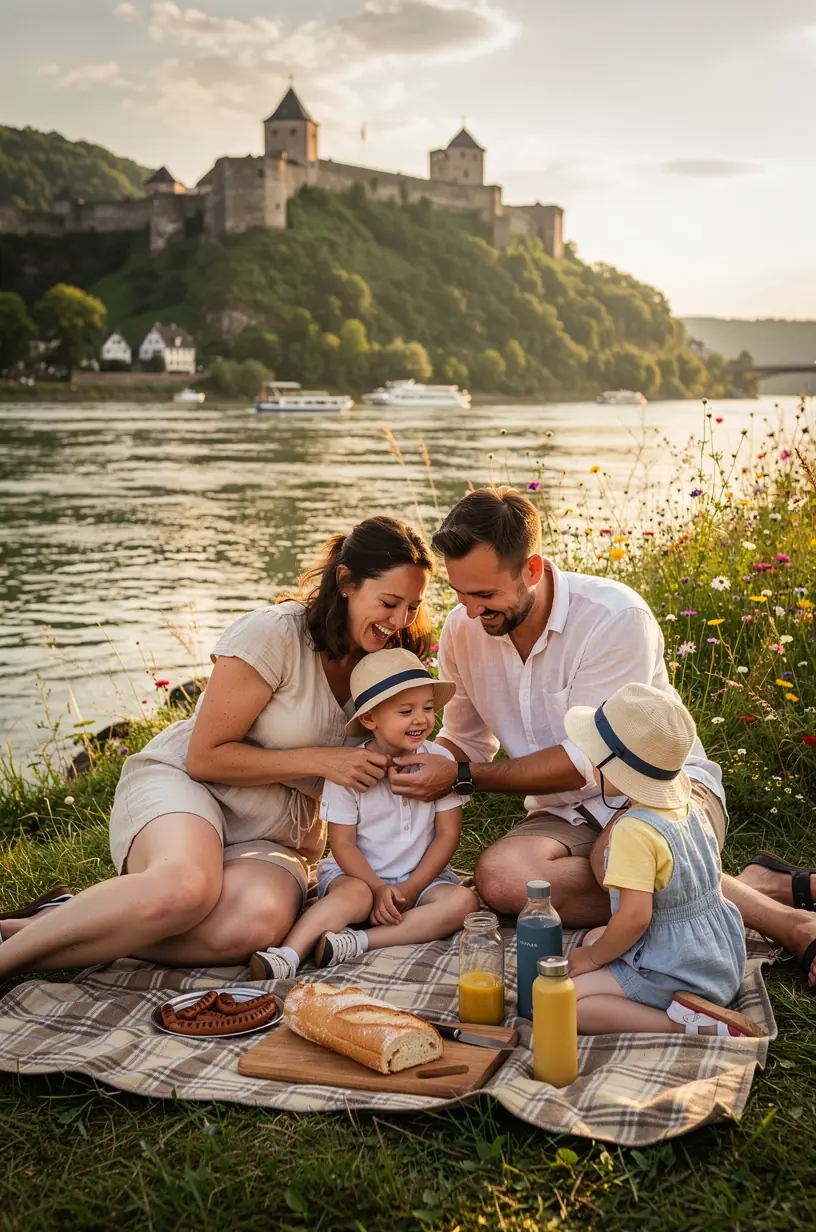 Experte erklärt einem Reisenden die Vorteile einer maßgeschneiderten Offline-Route für Deutschlandreisen.